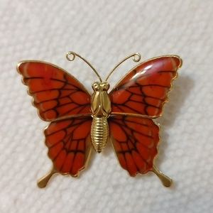 *3/$12* New Butterfly Enameled coated glazed Pin Brooch